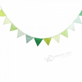 Happy Birthday Banner Flags Triangle Bunting Flags Balloon Polka Dot Garland for Birthday