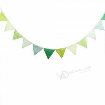 happy birthday banner flags triangle bunting flags balloon polka Dot garland for birthday