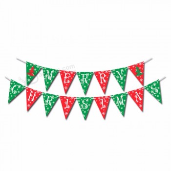 Vrise 2019 Christmas Party Decoration Supplies Merry Christmas Paper Letter Banner Bunting