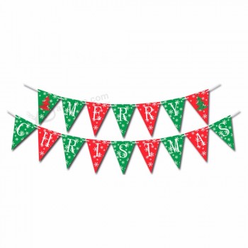 vrise 2019 decoração de festa de natal suprimentos feliz natal carta de papel bandeira bunting