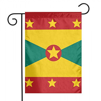 グレナダ国立庭の旗の家の庭の装飾的なグレナダの旗