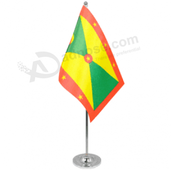 benutzerdefinierte Polyester Grenada Tisch Meeting Desk Flagge