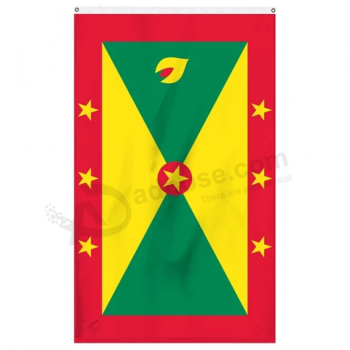 tela de poliéster bandera nacional de país de granada