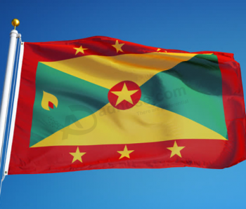 Granada bandera nacional tela de poliéster bandera del país