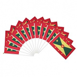 Fast Delivery Polyester Mini Hand Grenada national Flag