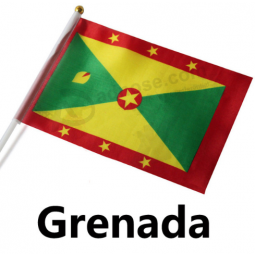 Polyester Mini Grenada Hand Shaking Flag Wholesale