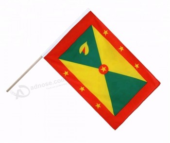 goedkope custom grenada hand wuivende vlaggen op maat