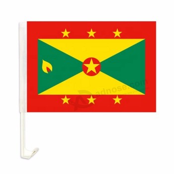 gestrickte Polyester Grenada nationales Land Autofenster Flagge