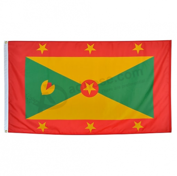 Grenada Nationalflagge Banner lebendige Farbe Grenada Flagge Polyester