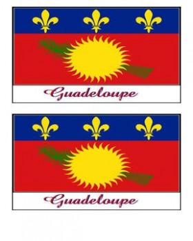 Andenken Guadeloupe-Flaggenmagneten stocking Stuffergroßverkauf