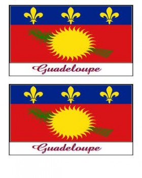 lembrança guadeloupe bandeira ímãs meia stuffer atacado