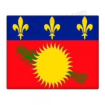 Гваделупа флаг 12x16 металлический знак для внутреннего или наружного использования 0851296