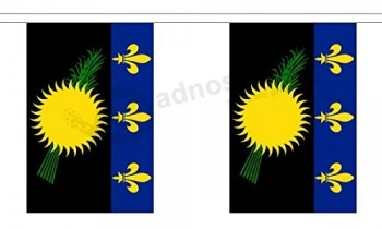 Франция Струна из Гваделупы 30 флаг полиэстер материал овсянка - 9 м (30 ') длиной