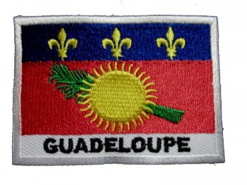 bandeira nacional da ilha de Guadalupe gwadloup Costurar no remendo