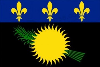 bandera de guadalupe 3 'x 5' - banderas francesas de la región de guadalupe 90 x 150 cm - estandarte 3x5 pies