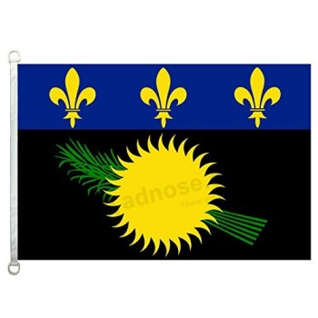 Guadeloupe (lokale) Fahnen Banner 3x5ft 100% Polyester, 110gsm Kettenwirkware