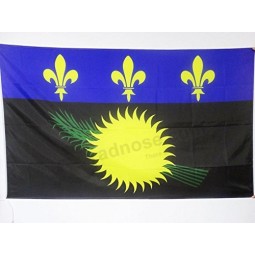 Guadeloupe Fahne 2 'x 3' für eine Stange - Französische Region von Guadeloupe Fahnen 60 x 90 cm - Banner 2x3 ft mit Loch