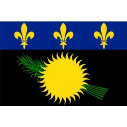 guadeloupe flag 3' x 5' - french region of guadeloupe flags 90 x 150 cm - banner 3x5 ft