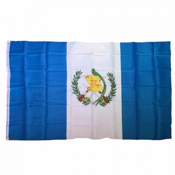 stoter hoge kwaliteit 3x5 FT guatemala vlag met messing doorvoertules, polyester land vlag