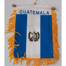 bandera de banderín de guatemala satén personalizado