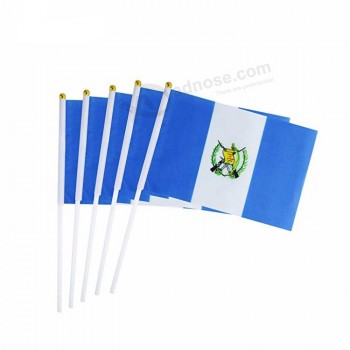 10 * 15 cm china fábrica feita realizada mini tamanho guatemala bandeira de onda de mão