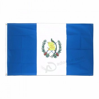 Elección de impresión completa decoración del país 3X5 bandera de guatemala, celebración personalizada bandera de guatemala