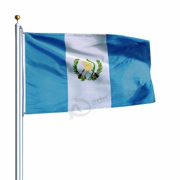 Custom Made Banner Different Types Different Size 4x6ft 3x5ft Advertising National Guatemala Flag For Every Country With Logo
