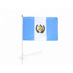 Silk screen printing cheap stock 8x12inch wholesale Guatemala hand waving flag