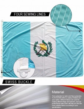 alta qualidade bandeira guatemala bandeira nacional bandeira normal 110g poliéster 3x5ft