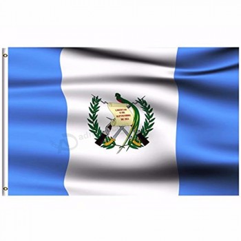 2019 guatemala bandiera nazionale 3x5 FT 90x150cm banner 100d poliestere personalizzato bandiera gommino in metallo