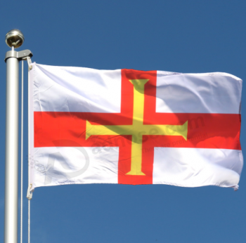 Hängende 3 * 5ft Guernsey-Flagge im Freien