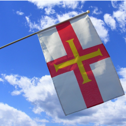 Polyester Mini Guernsey Hand schütteln Flagge Großhandel
