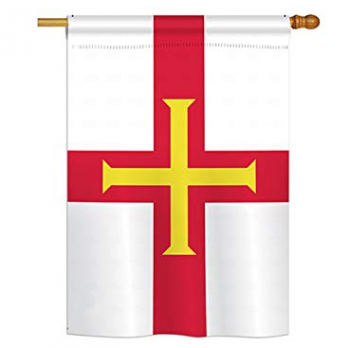 kundenspezifische Guernsey-Gartenflaggen-Guernsey-Hausfahne
