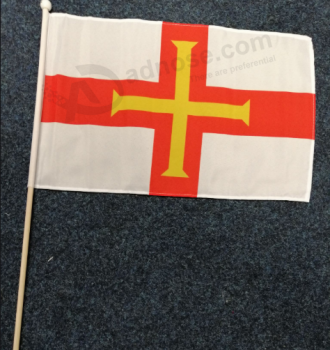 Fabrik direkt verkaufen Guernsey Hand wehende Flagge