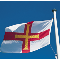 Polyester 3 * 5ft Guernsey Flagge mit zwei Ösen