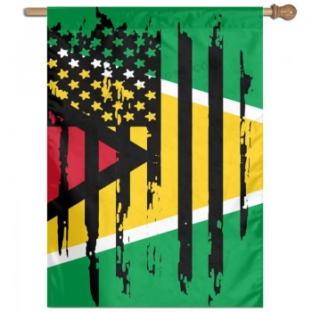 Bandeira da guiana bandeira de jardim bandeira de boas-vindas bandeira da família bandeira 27 