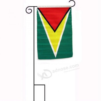 Bandera de poliéster con mangas de Guyana de 12 