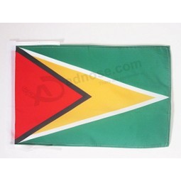 Guyana Flagge 18 '' x 12 '' Kordeln - guyanische kleine Flaggen 30 x 45cm - Banner 18x12 in