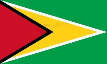 Guyana Flag from 3x5 Foot Polyester Guyana Banner- Durable 100d Material Not See Thru