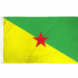 Huge quality custom personalized outdoor decorative house French Guiana flags