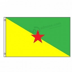 Фабрика китая 90 * 150 см перевозка груза падения флаг Французской Гвианы