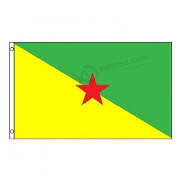 bandiera della Guyana francese di trasporto di goccia della fabbrica 90 * 150cm della porcellana