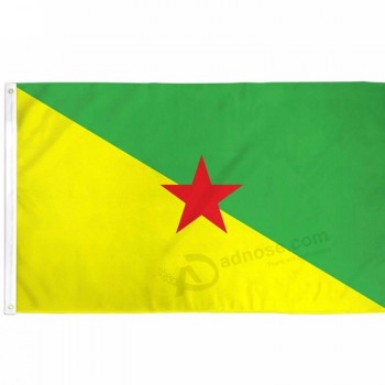 fabricante de bandeiras da china venda direta da bandeira da guiana francesa