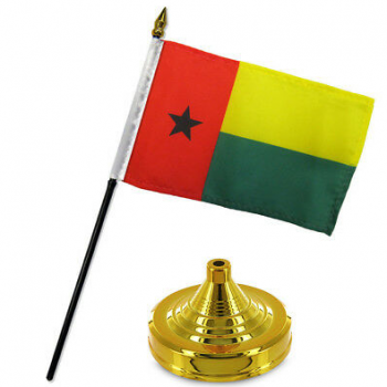 Bandiera da tavolo nazionale Guinea-Bissau Bandiera da tavolo di Guinea-Bissau