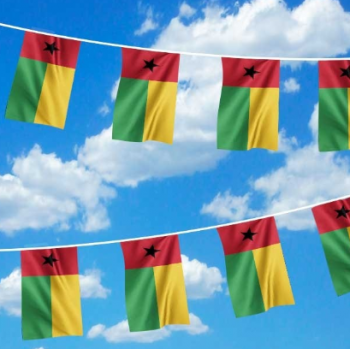 guiné-bissau string flag esportes decoração guiné-bissau bunting flag