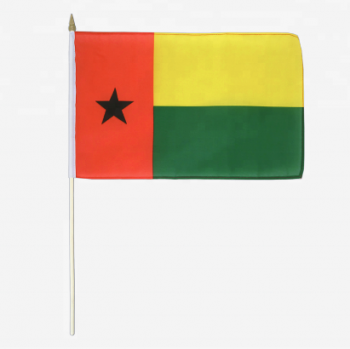 Polyester Mini Guinea-Bissau Hand schütteln Flagge Großhandel