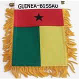 Polyester Guinea-Bissau National car hanging mirror flag