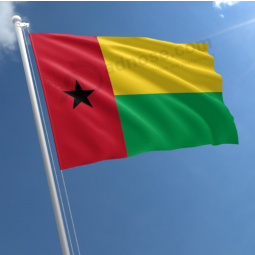 Qualitätsaußenhängende Guinea-Bissau-Landesflaggenfahne