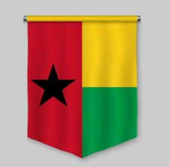 hanging polyester guinea-bissau pennant banner flag