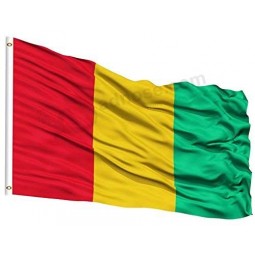 guinea country flag 3x5 ft gedruckt polyester Fly guinea nationalflagge banner mit messingösen